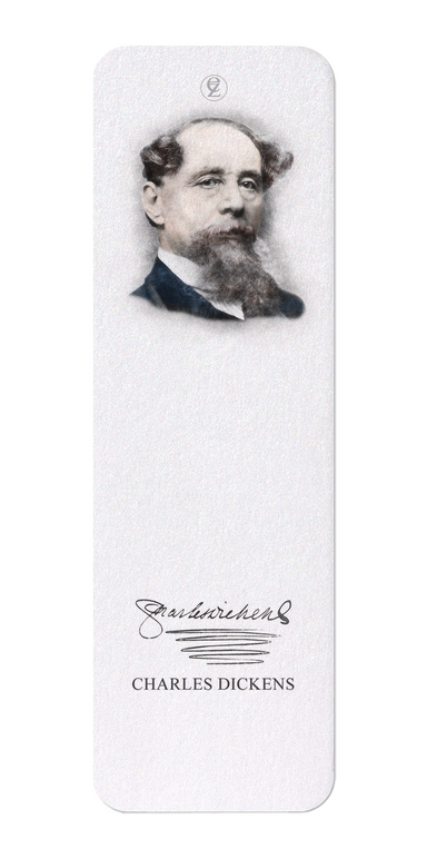 Ezen Designs - Portrait of dickens - Bookmark - Front