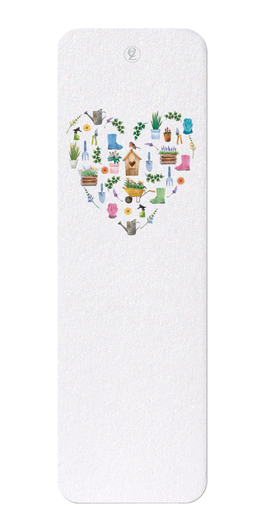 Ezen Designs - Garden heart - Bookmark - Front