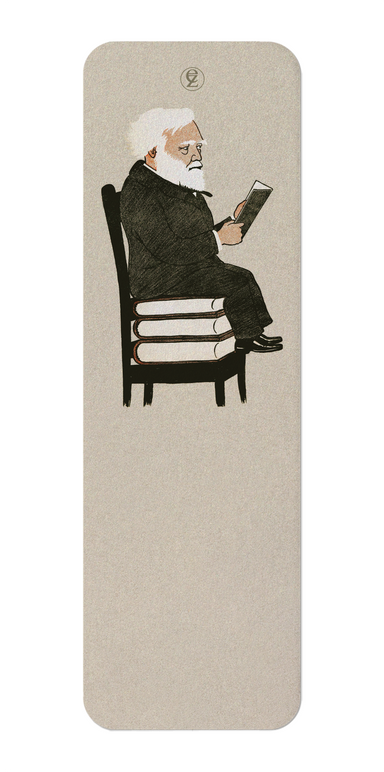Ezen Designs - Andrew carnegie reading (1902) - Bookmark - Front
