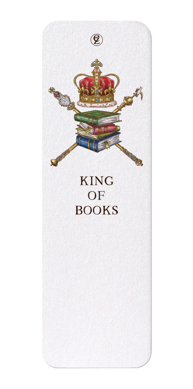 Ezen Designs - King of Books - Bookmark - Front