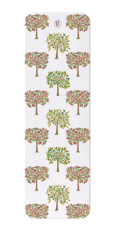 Ezen Designs - Pomegranate and Lemon Trees on white (16th C.) - Bookmark - Front