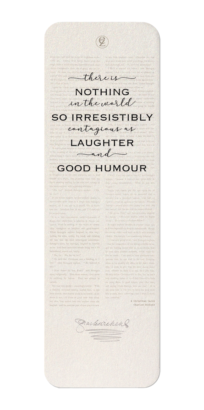 Ezen Designs - Laughter and Good Humour (1843) - Bookmark - Front