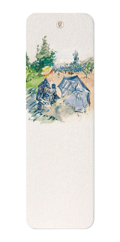 Ezen Designs - Woman Seated at the Avenue du Bois (1885) - Bookmark - Front
