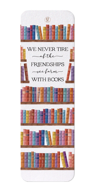 Ezen Designs - Friendship With Books - Bookmark - Front