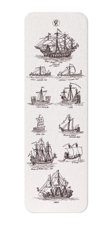 Ezen Designs - Images de Mer Dessinées (1882) - Bookmark - Front