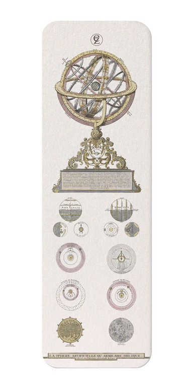 Ezen Designs - Schéma d'une Sphère Armillaire (1740) - Bookmark - Front