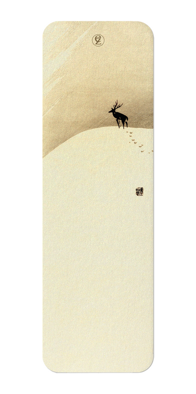 Ezen Designs - Deer on mountain (c.1890) - Bookmark - Front