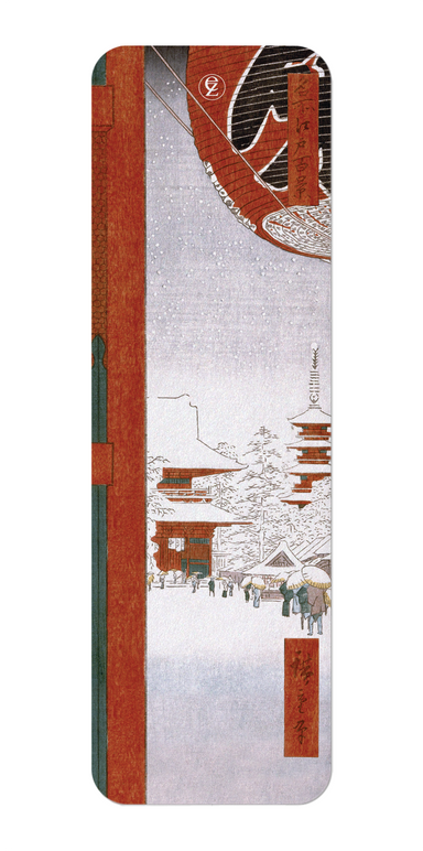Ezen Designs - Kinryuzan Temple, Asakusa (1856) - Bookmark - Front