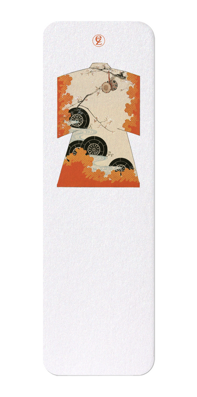Ezen Designs - Kimono of Cherry Blossom and Drum (1899) - Bookmark - Front