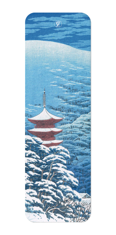 Ezen Designs - After a snowfall yasaka shrine (1929) - Bookmark - Front