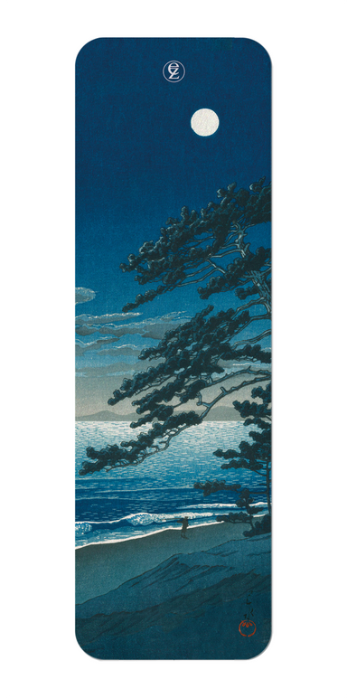 Ezen Designs - Moon at ninomiya beach (1932) - Bookmark - Front