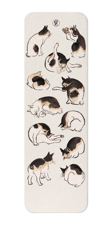 Ezen Designs - CATS (C.1830) BLACK - Bookmark - Front