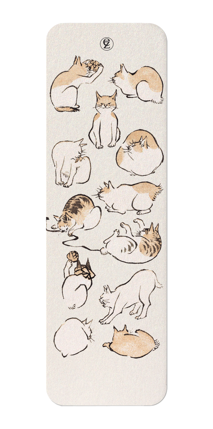 Ezen Designs - CATS (C.1830) WHITE - Bookmark - Front