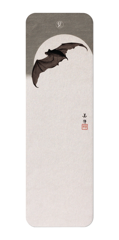 Ezen Designs - Bat in Full Moon (c.1910) - Bookmark - Front
