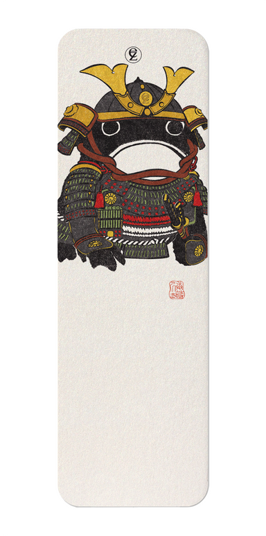 Ezen Designs - Samurai Ezen Frog - Bookmark - Front