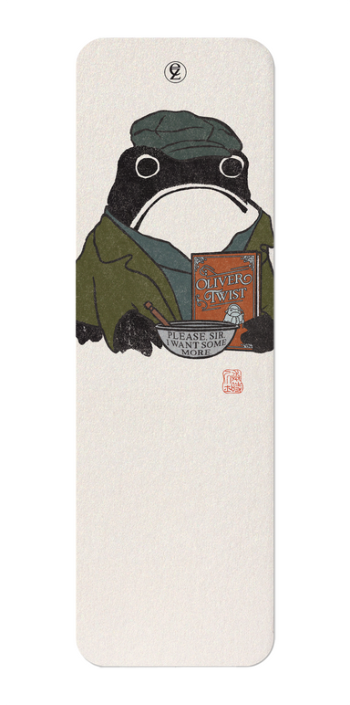 Ezen Designs - Oliver Twist Ezen Frog - Bookmark - Front