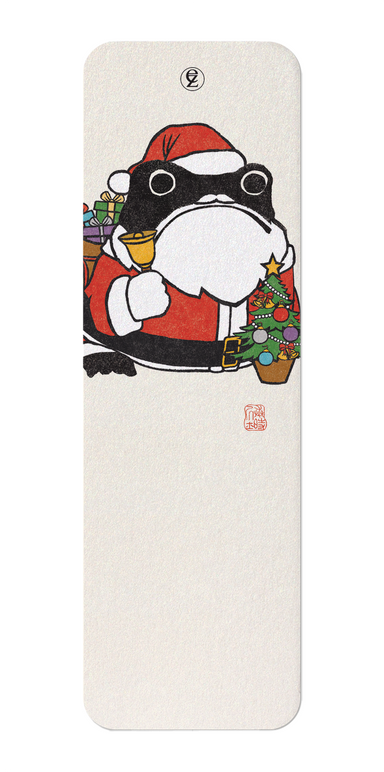 Ezen Designs - Santa Claus Ezen Frog - Bookmark - Front