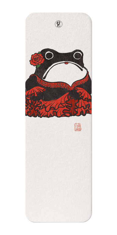 Ezen Designs - Flamenco Ezen Frog - Bookmark - Front