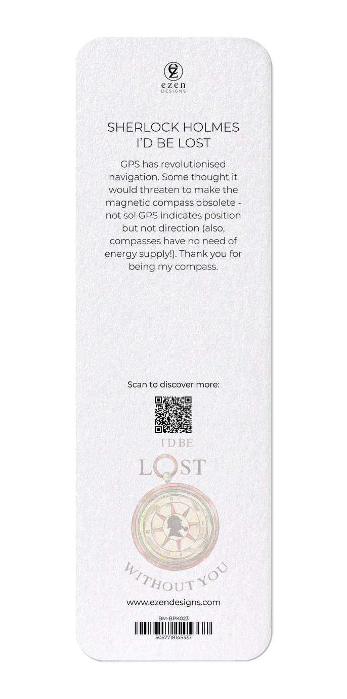Ezen Designs - Sherlock Holmes I'd be lost - Bookmark  - Back