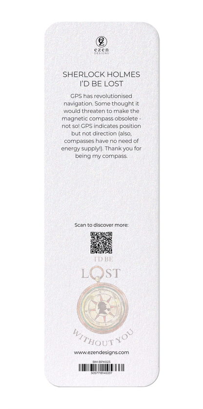 Ezen Designs - Sherlock Holmes I'd be lost - Bookmark  - Back