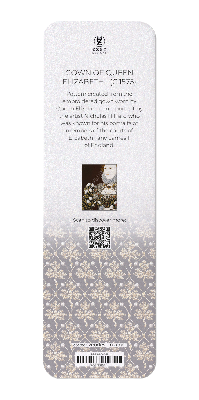 Ezen Designs - Gown of Queen Elizabeth I (c.1575) - Bookmark - Back