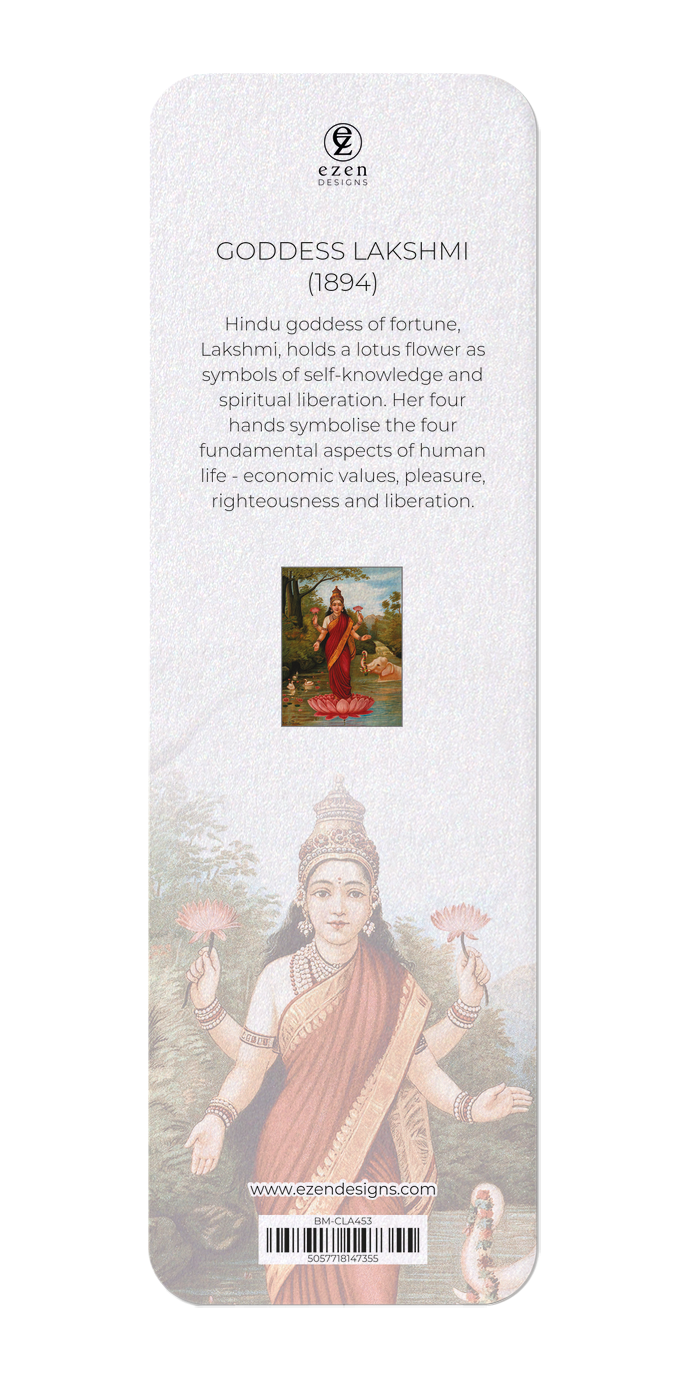 Ezen Designs - Goddess Lakshmi (1894) - Bookmark - Back