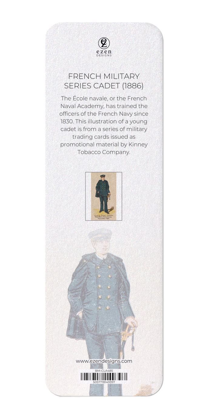 Ezen Designs - French Military Series Cadet (1886) - Bookmark - Back