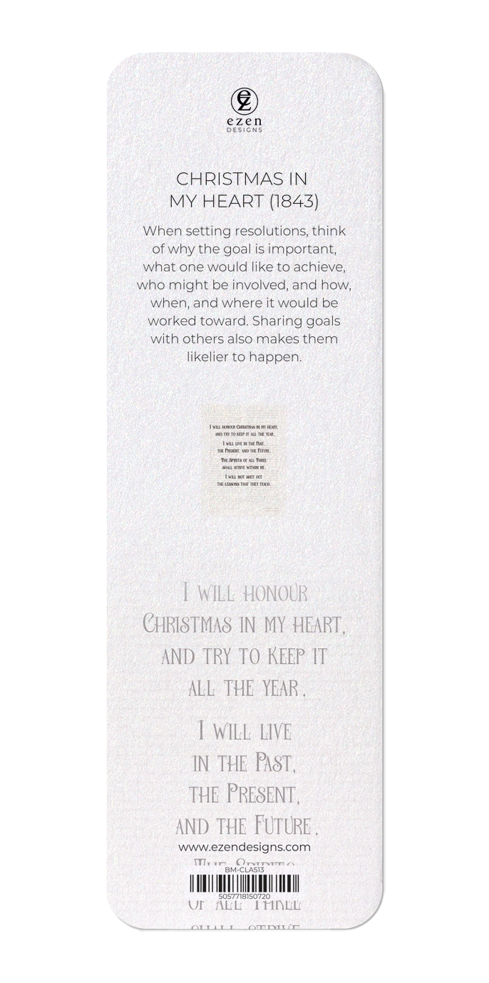 Ezen Designs - Christmas In My Heart (1843) - Bookmark - Back