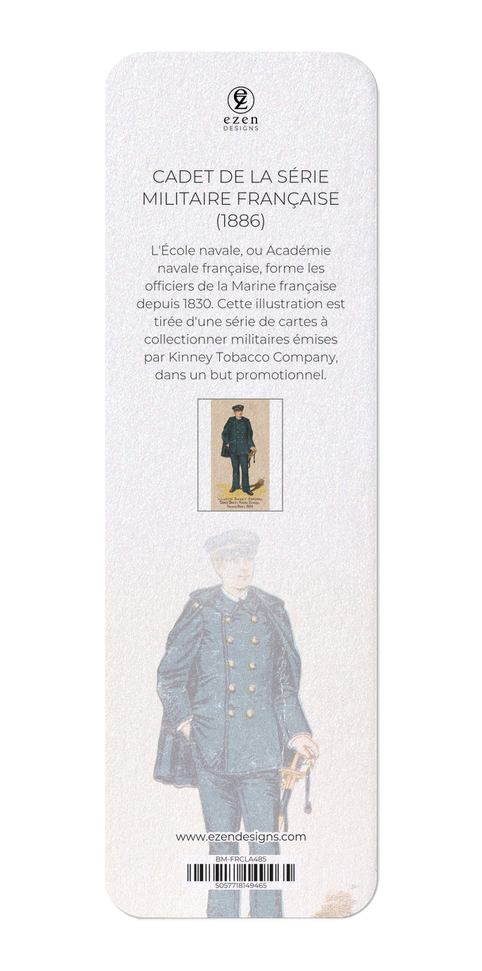 Ezen Designs - Cadet de la Série Militaire Française (1886) - Bookmark - Back