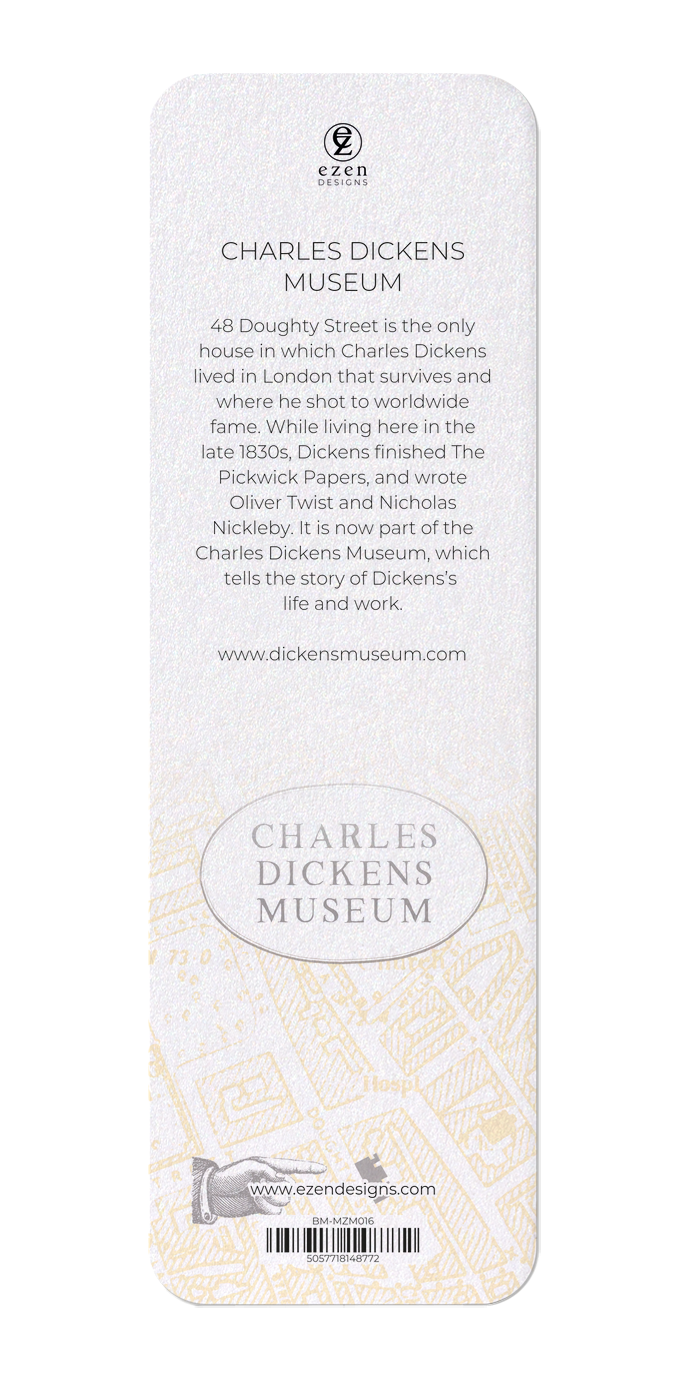 Ezen Designs - Charles Dickens Museum - Bookmark - Back