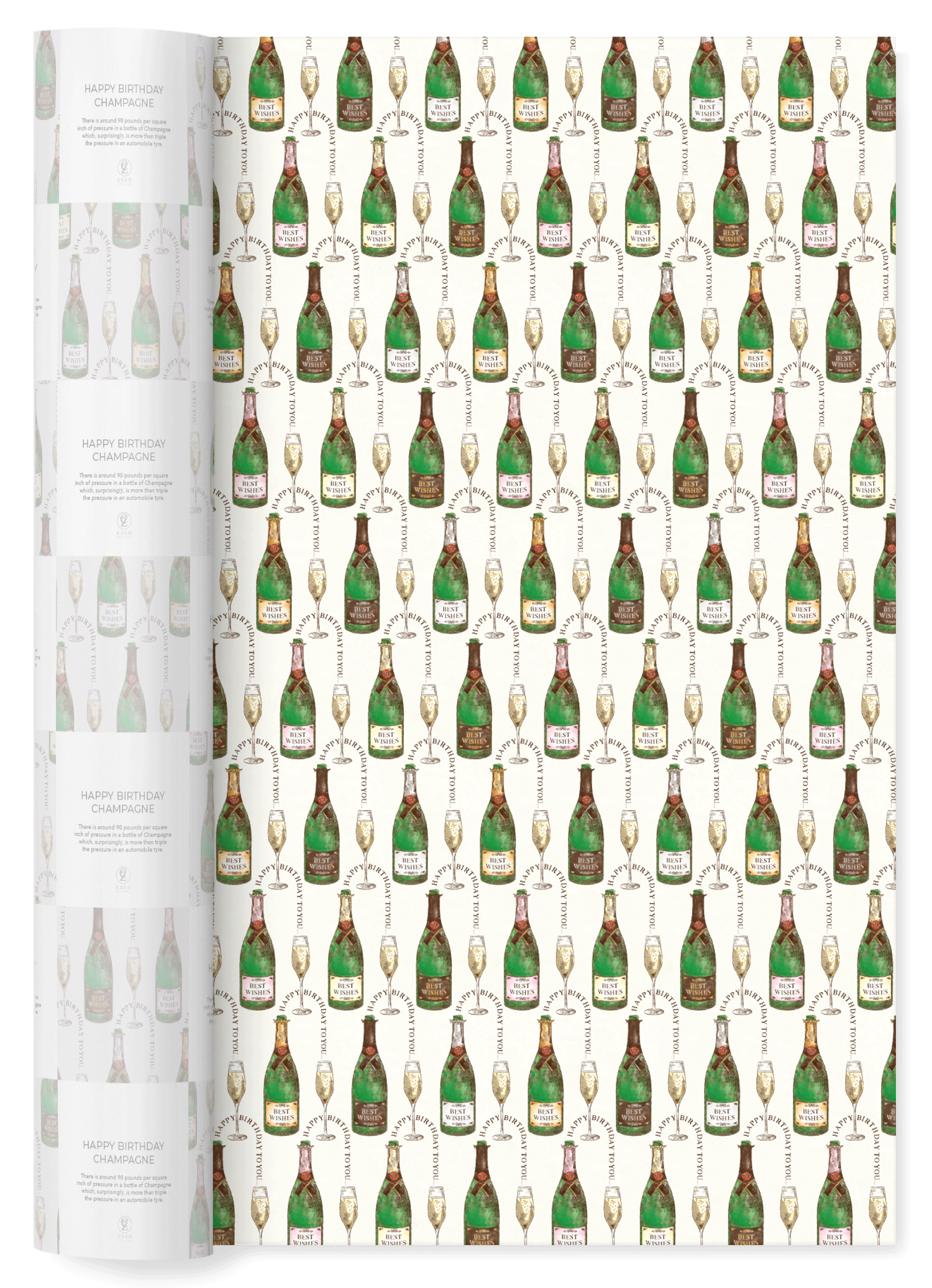 HAPPY BIRTHDAY CHAMPAGNE: Wrapping Paper