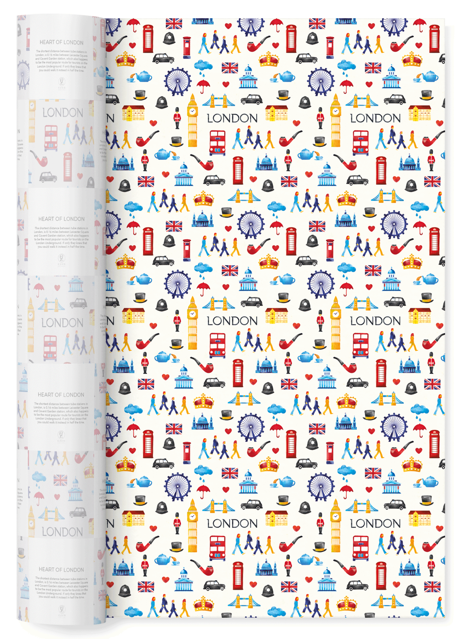 HEART OF LONDON: Wrapping Paper