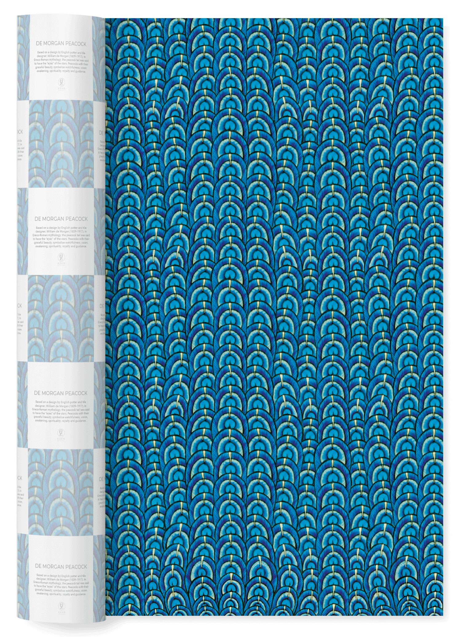 DE MORGAN PEACOCK: Wrapping Paper