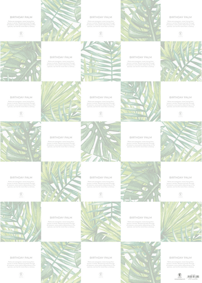 BIRTHDAY PALM: Wrapping Paper