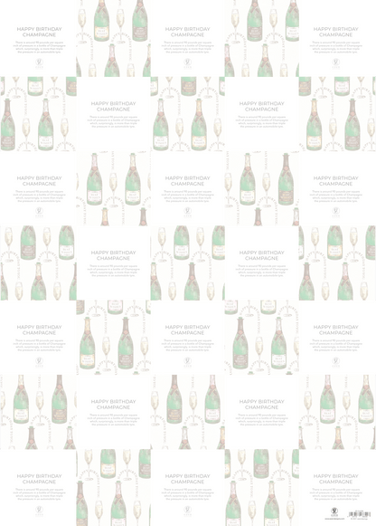 HAPPY BIRTHDAY CHAMPAGNE: Wrapping Paper