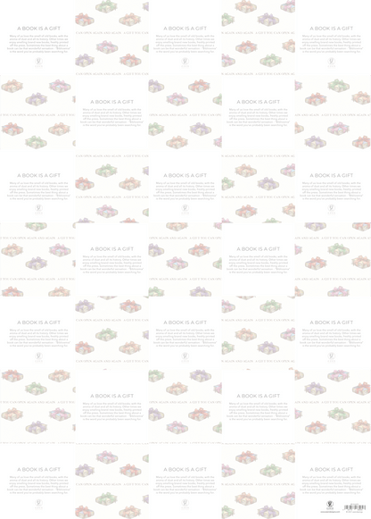 A BOOK IS A GIFT: Wrapping Paper
