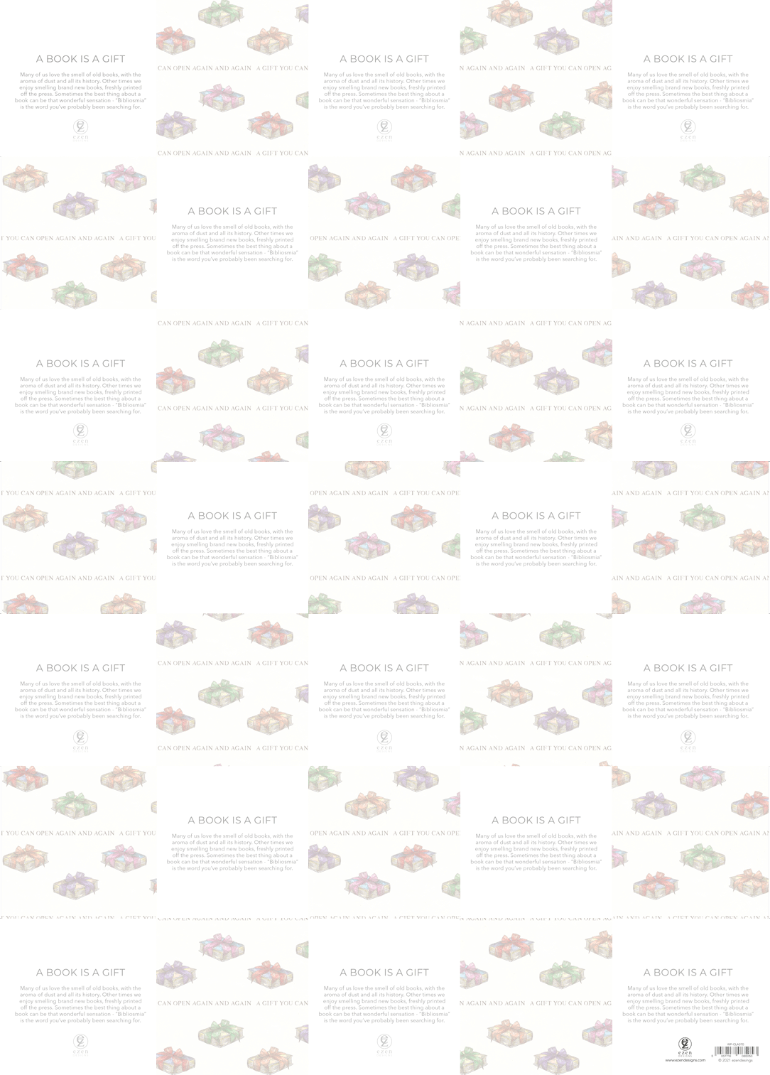 A BOOK IS A GIFT: Wrapping Paper