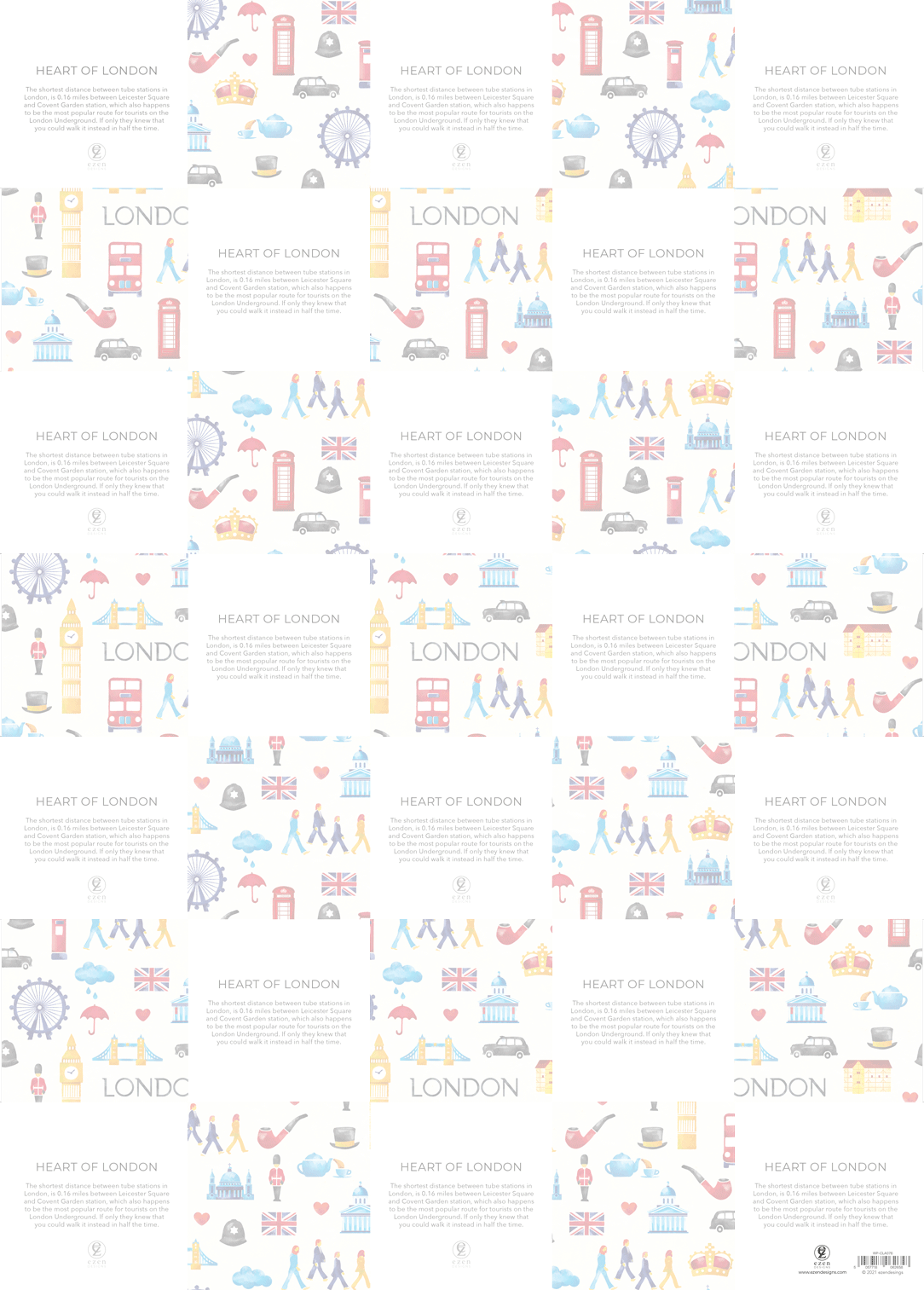 HEART OF LONDON: Wrapping Paper