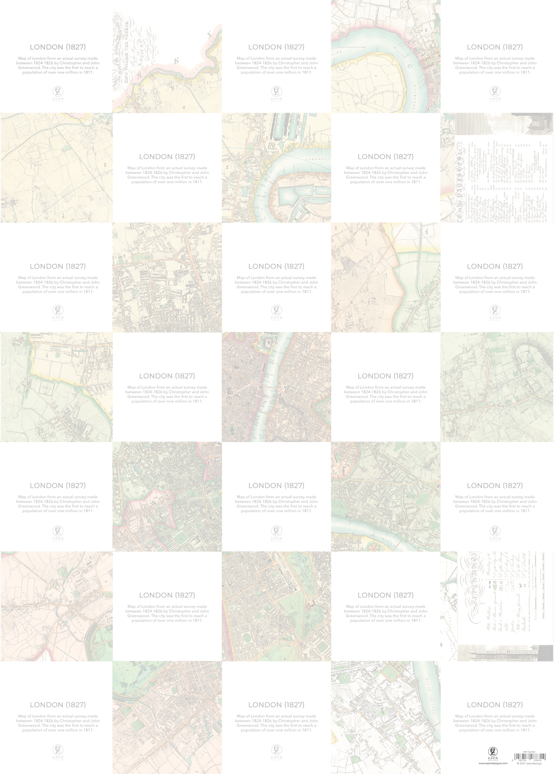 LONDON (1827): Wrapping Paper