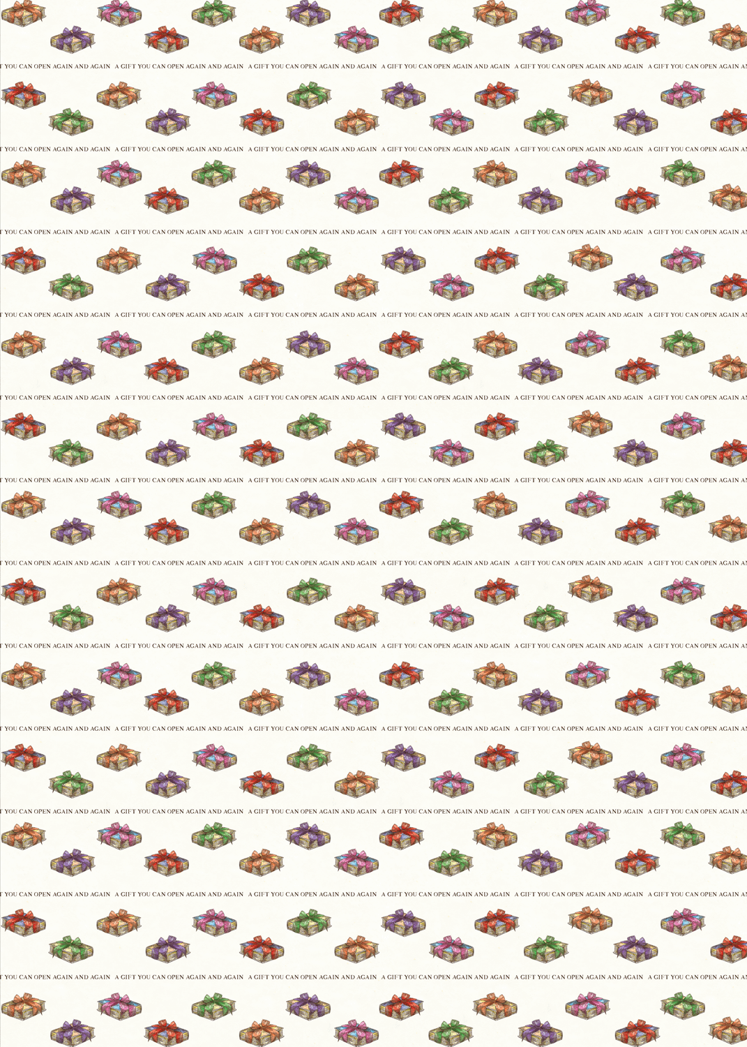 A BOOK IS A GIFT: Wrapping Paper