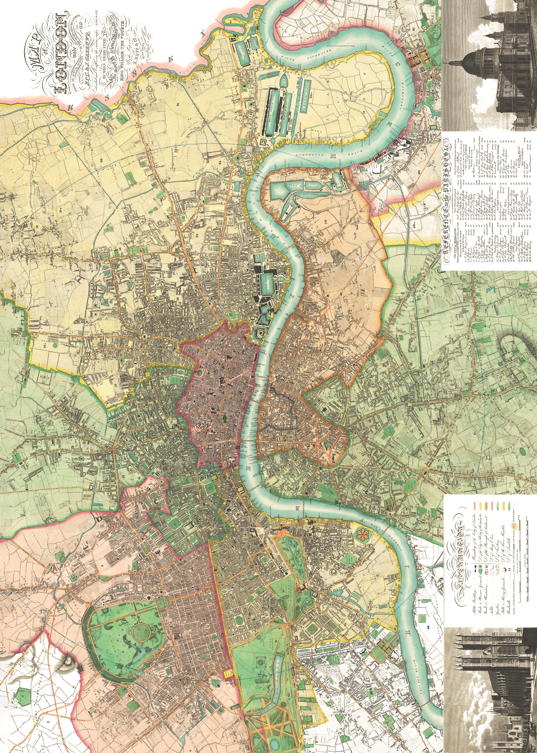 LONDON (1827): Wrapping Paper