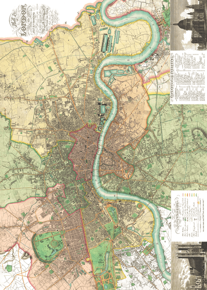 LONDON (1827): Wrapping Paper