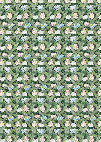 POPPIES AND ACANTHUS FLOWERS: Wrapping Paper