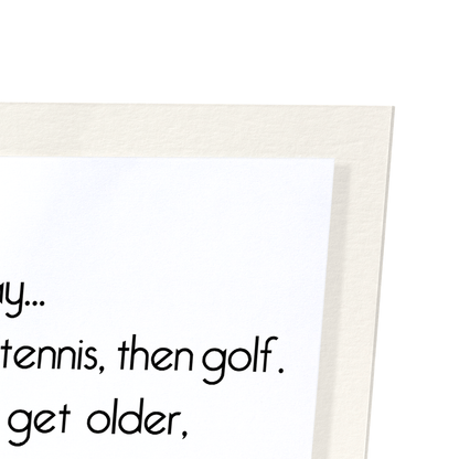 BALLS AND AGE: Funny Animal Art Print