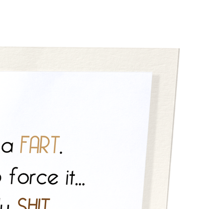 LOVE IS LIKE A FART: Funny Animal Art Print