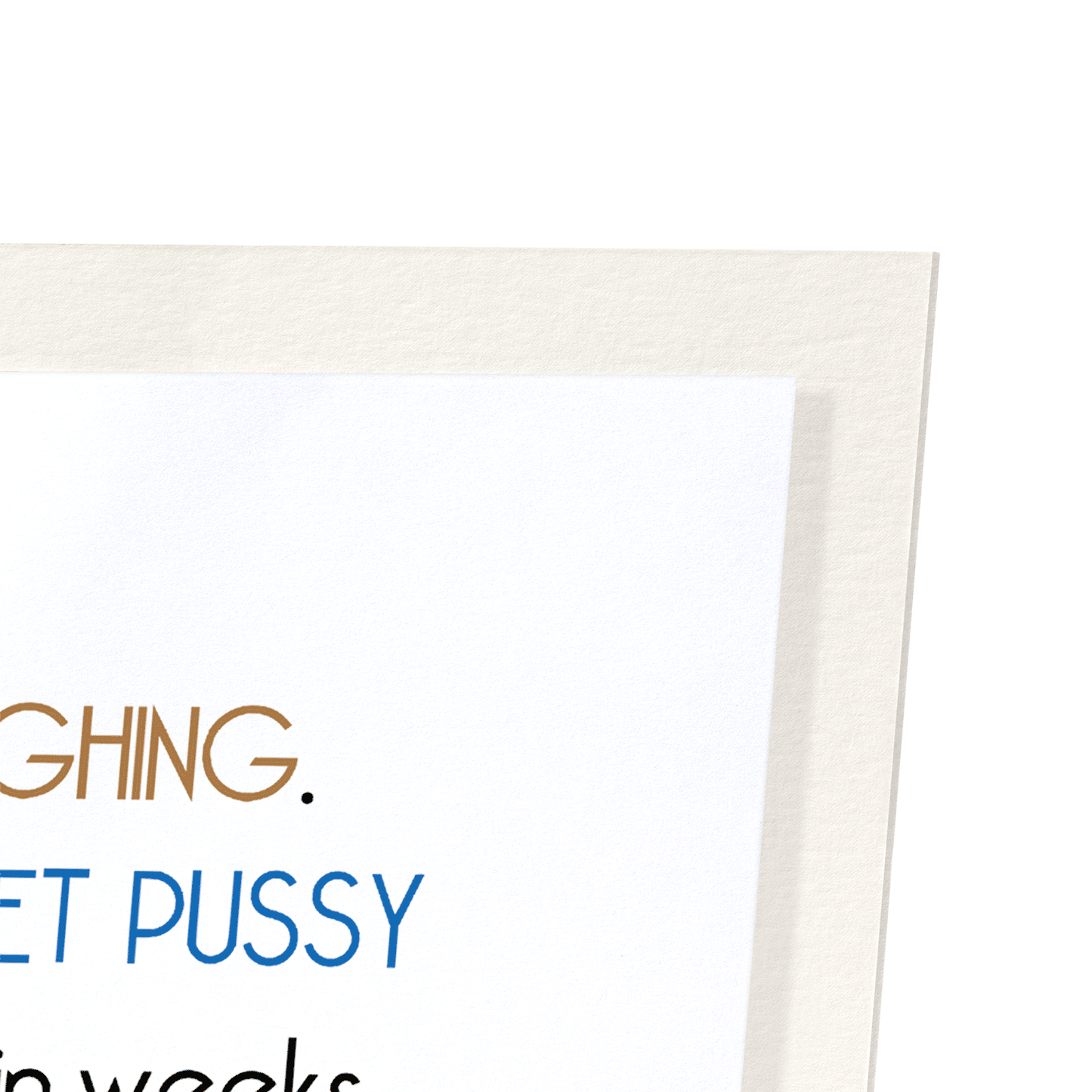 WET PUSSY: Funny Animal Art Print