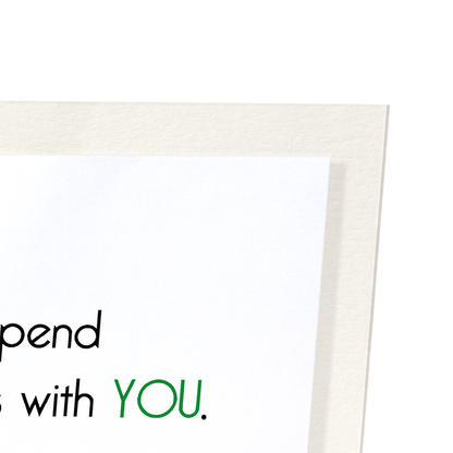 NINE LIVES WITH YOU: Funny Animal Art Print