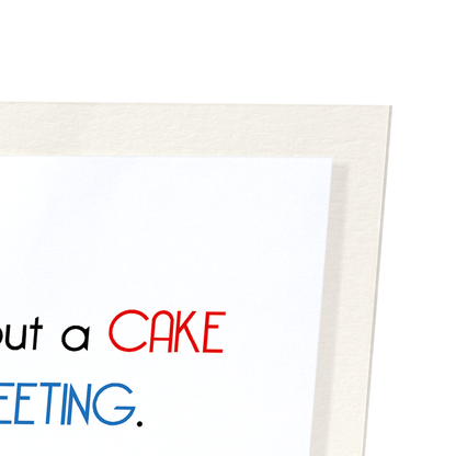PARTY AND CAKE: Funny Animal Art Print