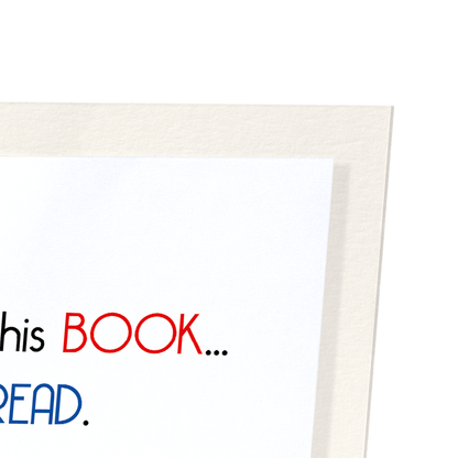 BOOK READING: Funny Animal Art Print