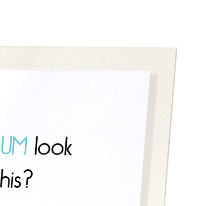 BIG BUM: Funny Animal Art Print